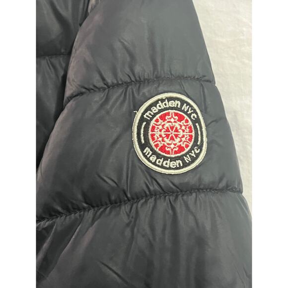 Madden NYC hooded puffer coat Sz small S, lightweight, packable, - Picture 6 of 11